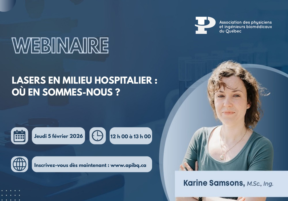 Webinaire | Lasers en milieu hospitalier: où en sommes-nous?