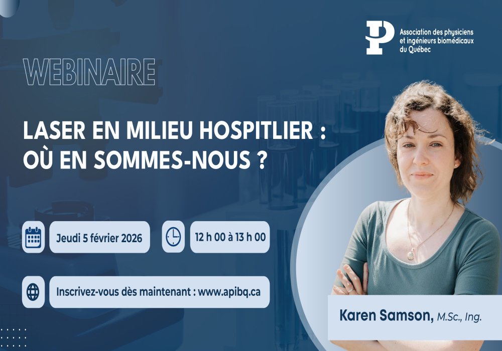 Webinaire | Lasers en milieu hospitalier: où en sommes-nous?